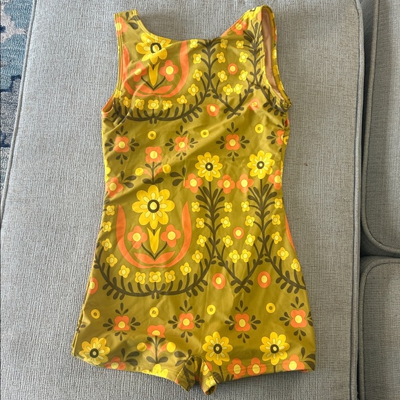 NWT Free People x Atmosea Meadow Surf retro floral boy short Bodysuit, M - Picture 9 of 12